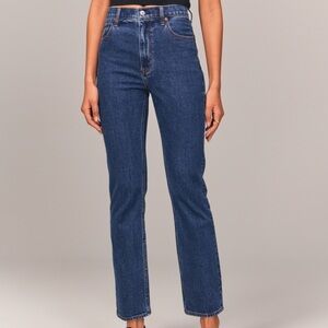 Abercrombie the ankle straight ultra high-rise jean